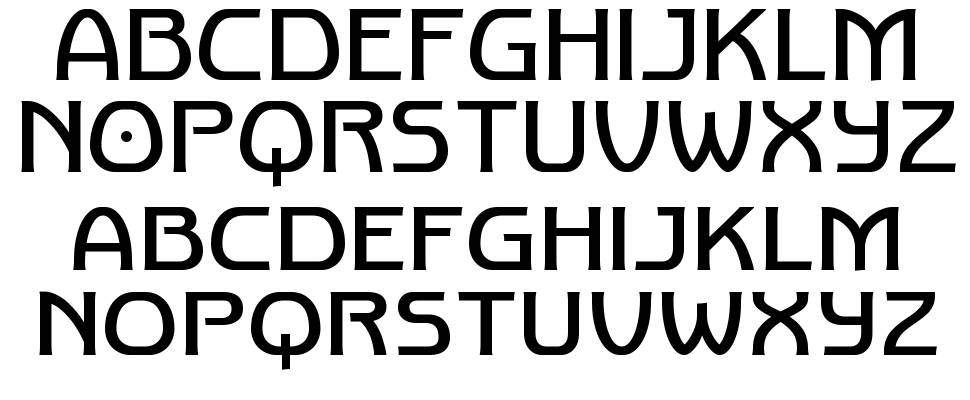 Old Maquine 字形 标本