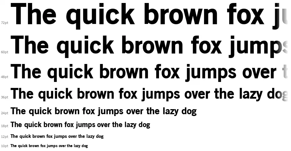 Old Sans Blackfont waterfall
