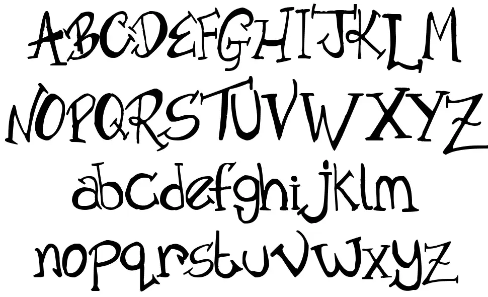 Old Time Villain font Örnekler