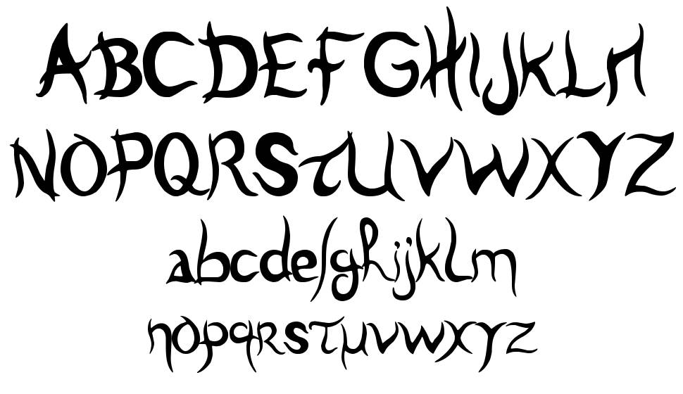 Old Tulen font specimens