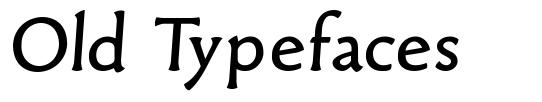 Old Typefaces czcionka
