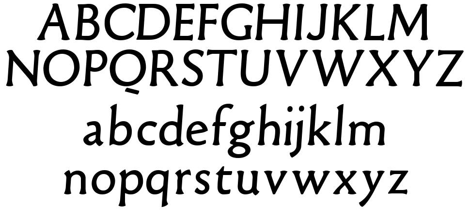Old Typefaces fonte Espécimes