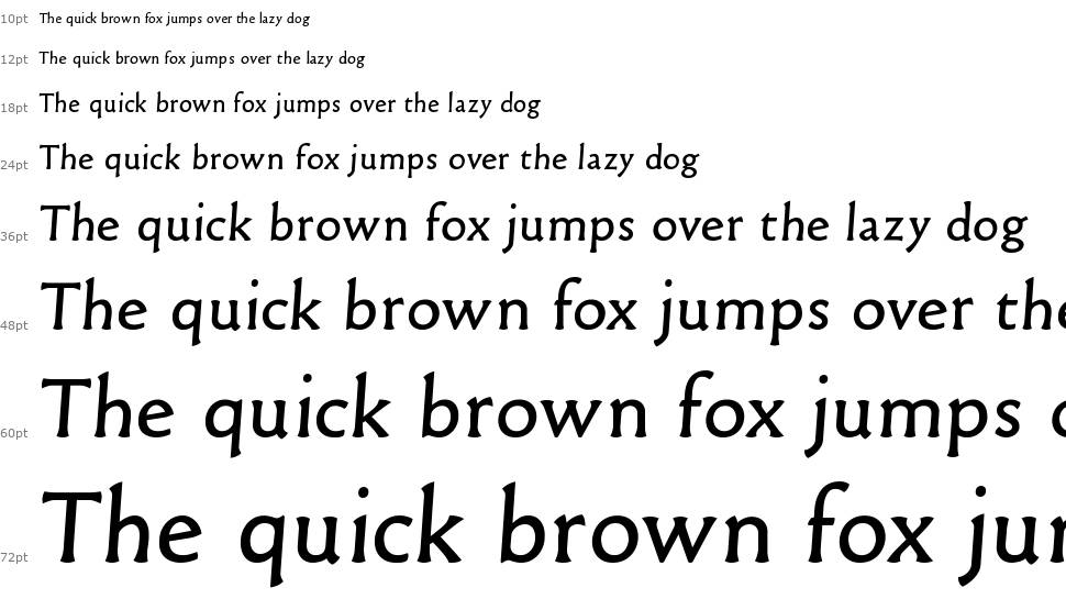 Old Typefaces fuente Cascada