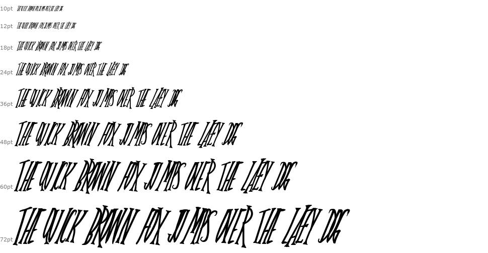 Olden Times písmo Vodopád