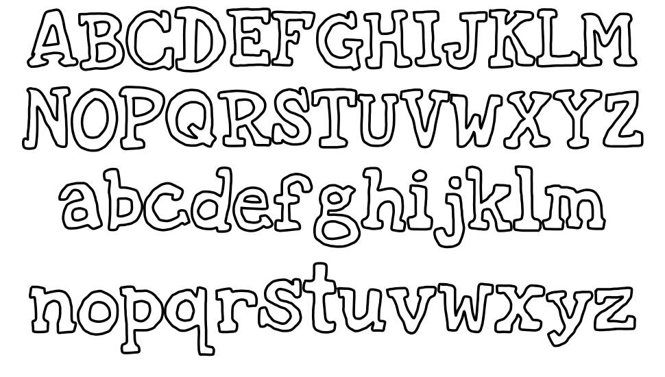 Oldies Cartoon font Örnekler