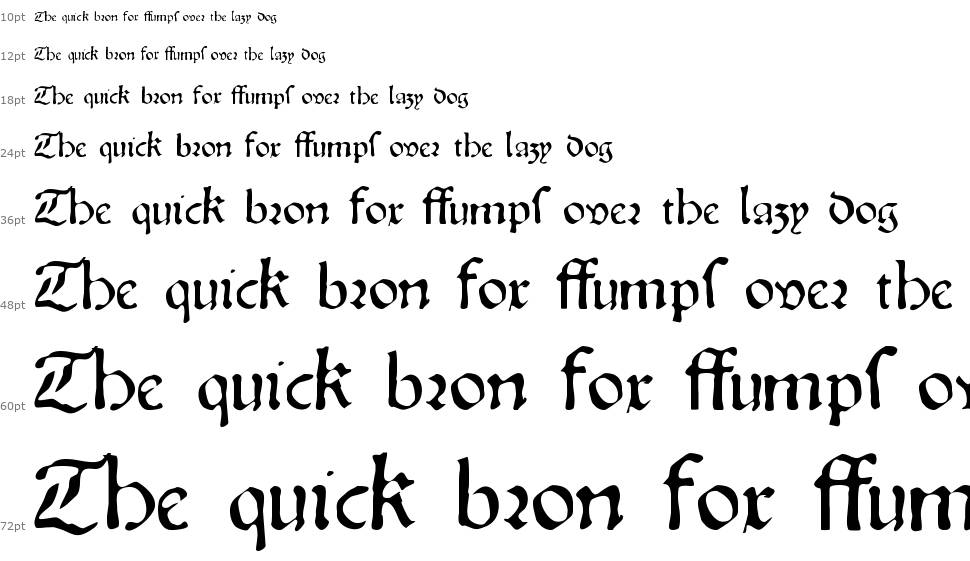 Oldprint font Şelale
