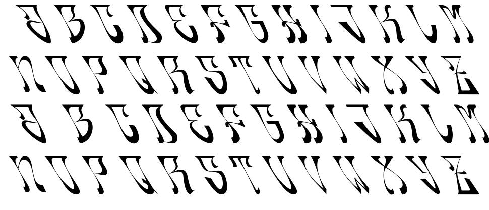 Oldskool písmo Exempláře