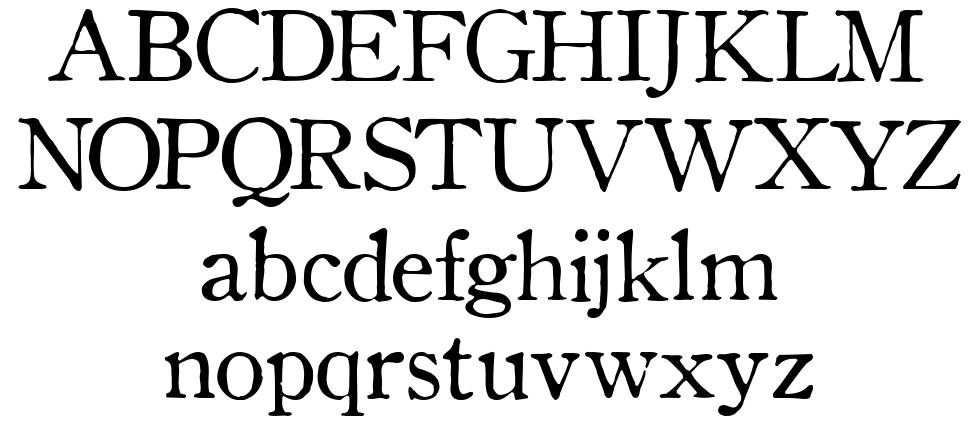 OldStyle font specimens