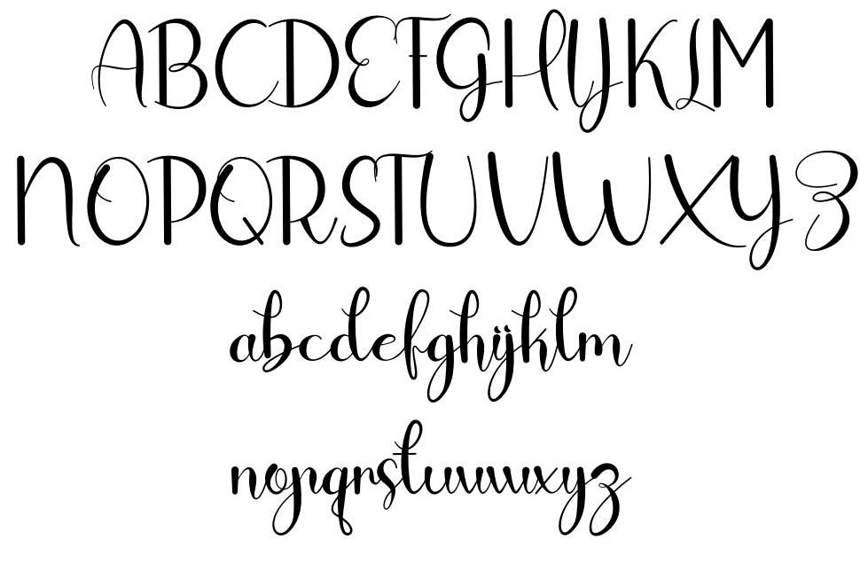Olgando font specimens