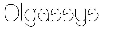 Olgassys font