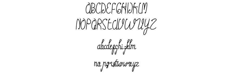 Oliev Oliev font Örnekler