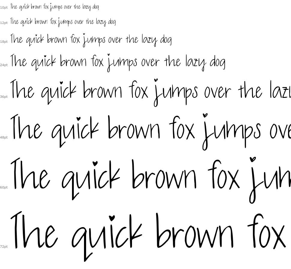 Olive Charming font Waterfall