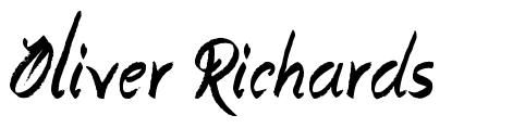 Oliver Richards schriftart