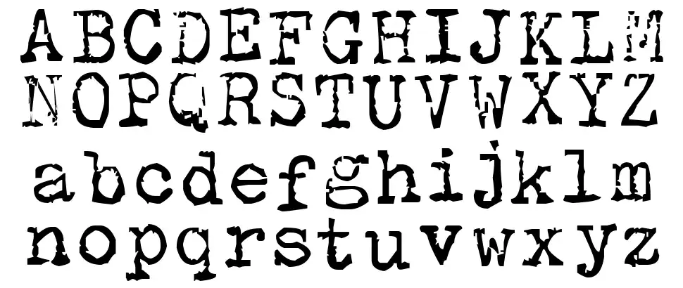 Olivetti Type 2font specimens