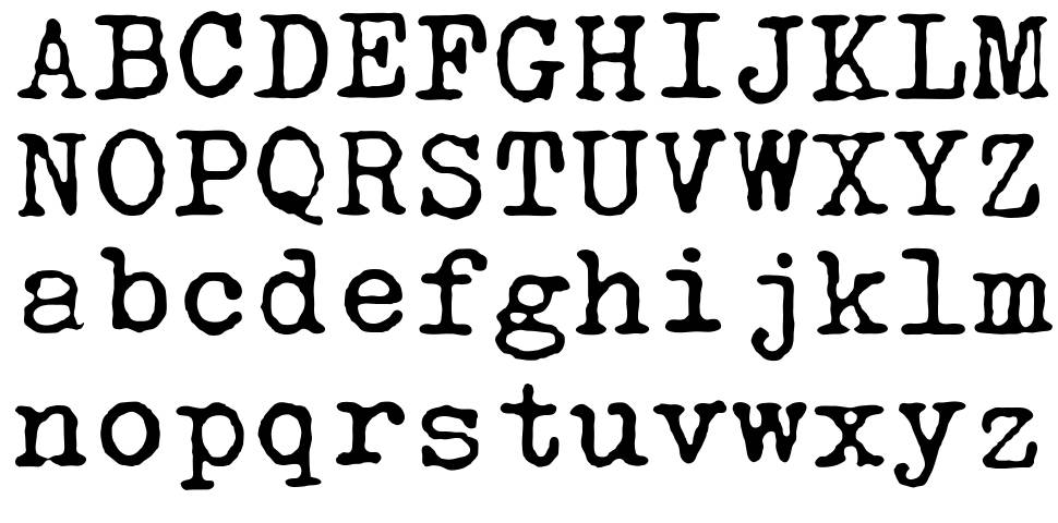 Olivetti Valentine 字形 标本