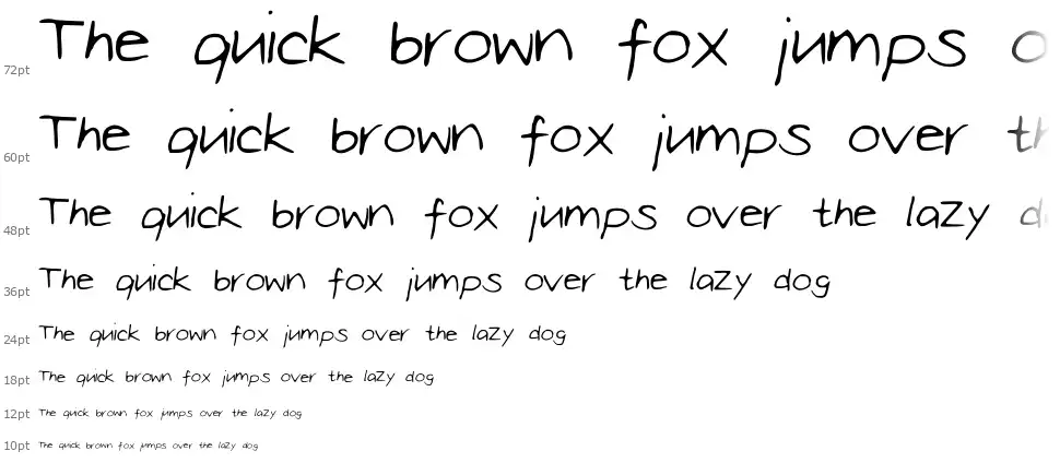 Olivia Scriptfont waterfall
