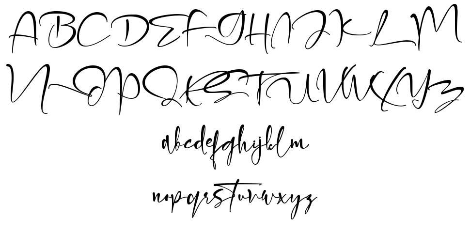 Olliffia フォント 標本