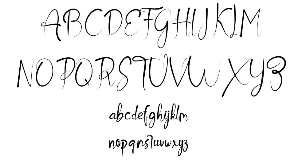 Ollivitess フォント 標本