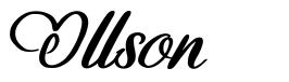 Ollson font