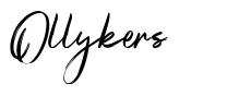 Ollykers шрифт