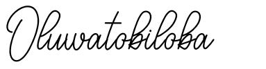 Oluwatobiloba шрифт