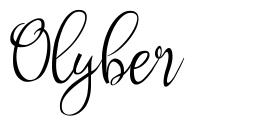 Olyber шрифт
