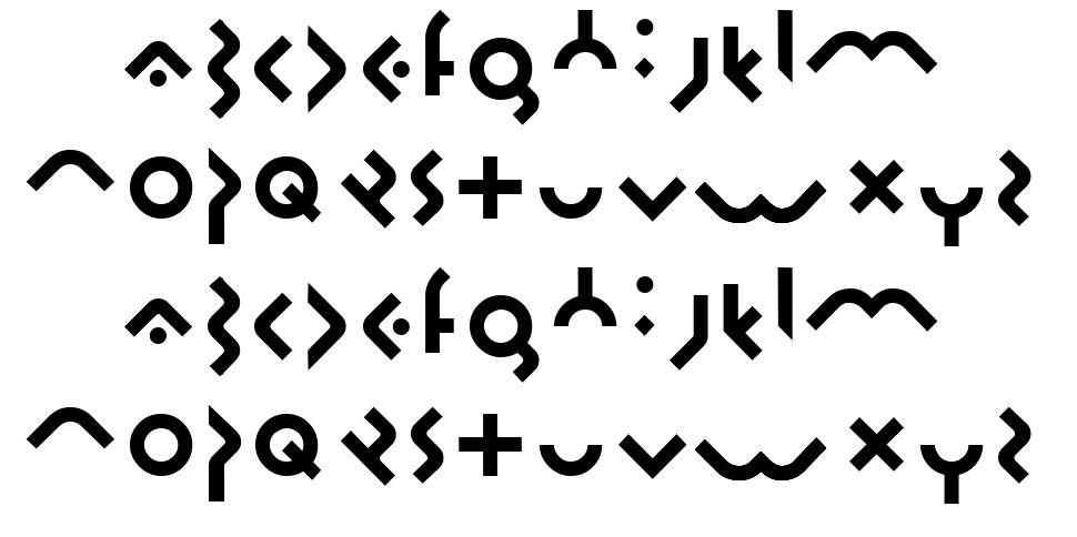 Omikron font specimens