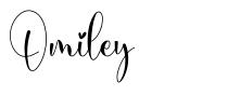 Omiley шрифт