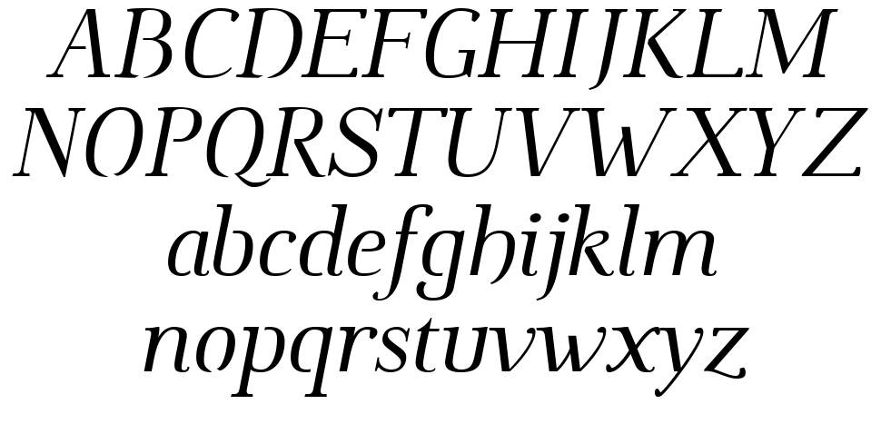 Omologo font Örnekler