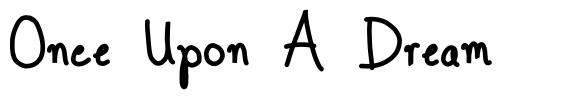 Once Upon A Dream font