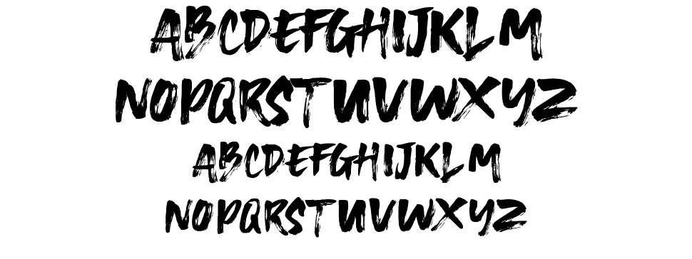 One Brush font Örnekler