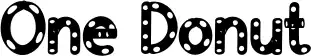 One Donut schriftart