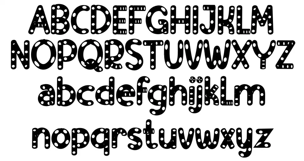 One Donutfont specimens