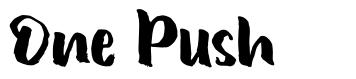 One Push font