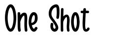 One Shot font