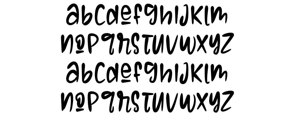 Onecraft font specimens
