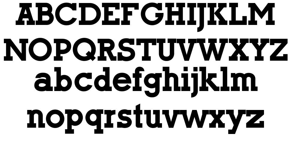 Onefifth font specimens
