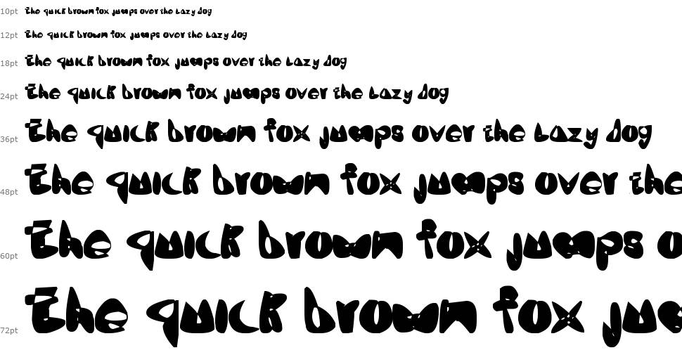 OneLeash font Waterfall