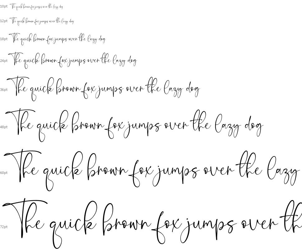 Onesty Signature font Waterfall