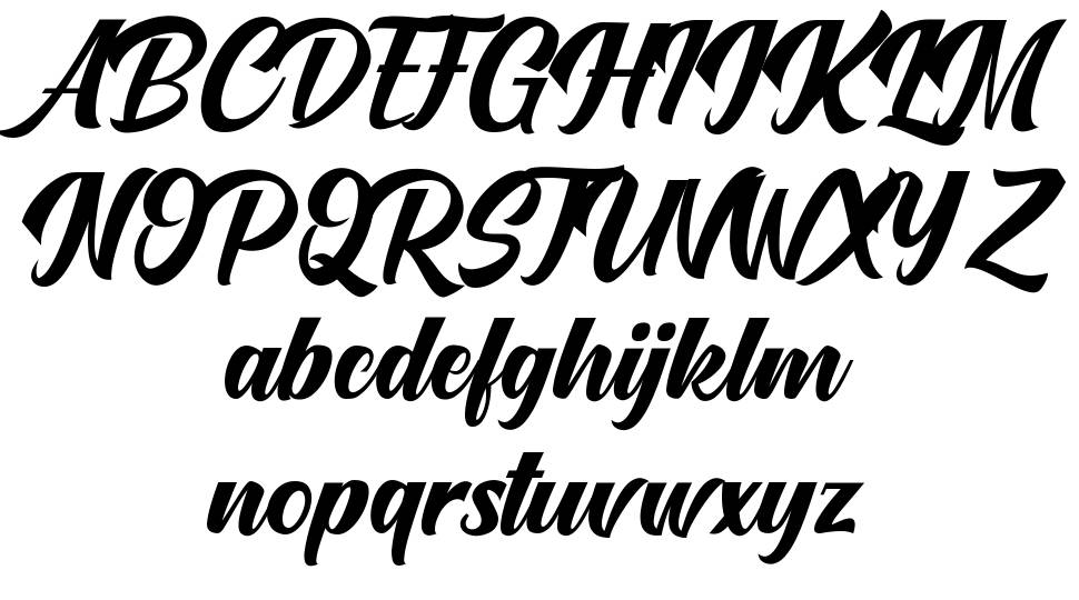 Onetime Script font specimens