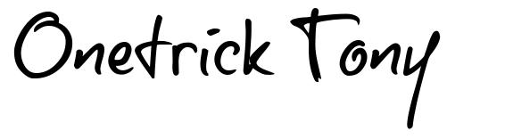 Onetrick Tony шрифт
