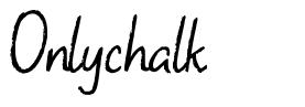Onlychalk шрифт