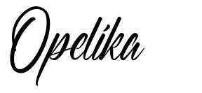 Opelika font