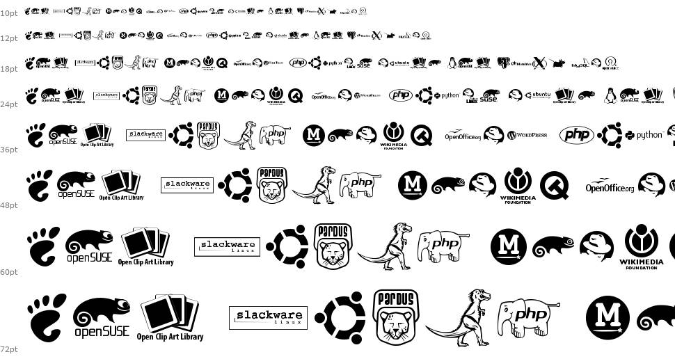 Open Logos font Şelale