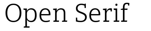 Open Serif font