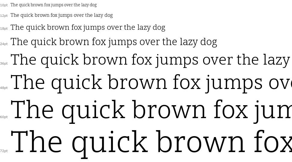 Open Serif font Şelale