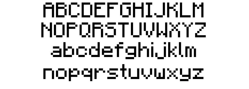 OpenMine font specimens