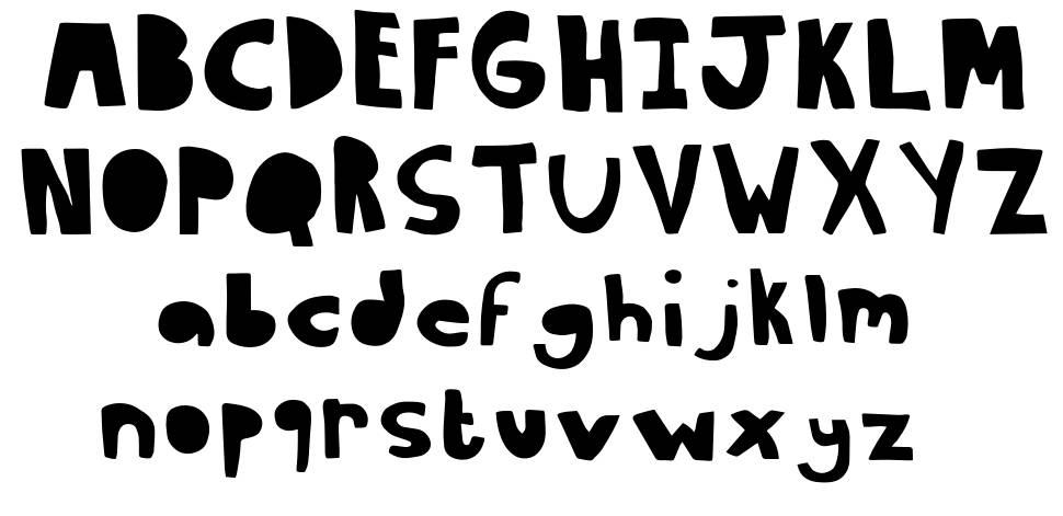 Ophelia 字形 标本
