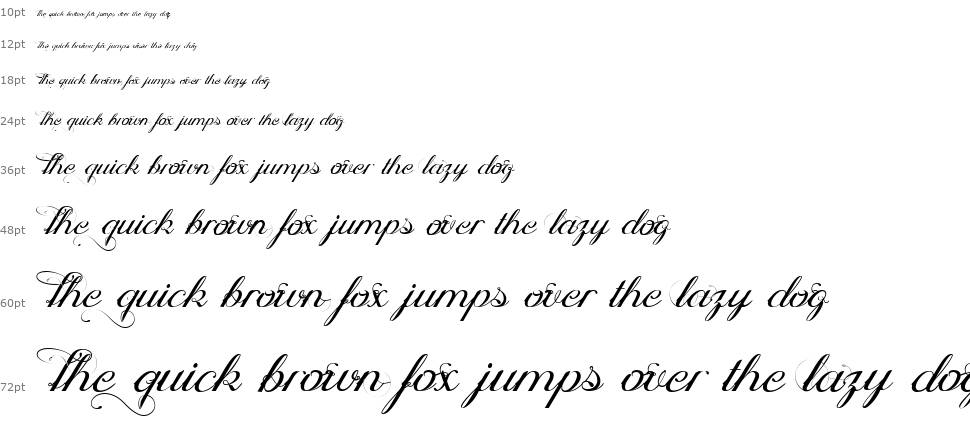 Ophelia Script font Waterfall