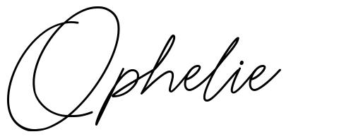 Ophelie schriftart
